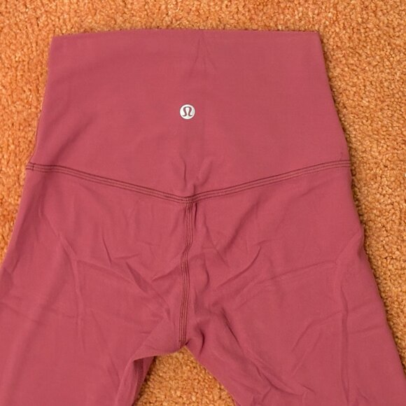 Lululemon Align Crop 21" High-Rise Nulu Yoga Leggings Misty Merlot Size 2 - Picture 6 of 9